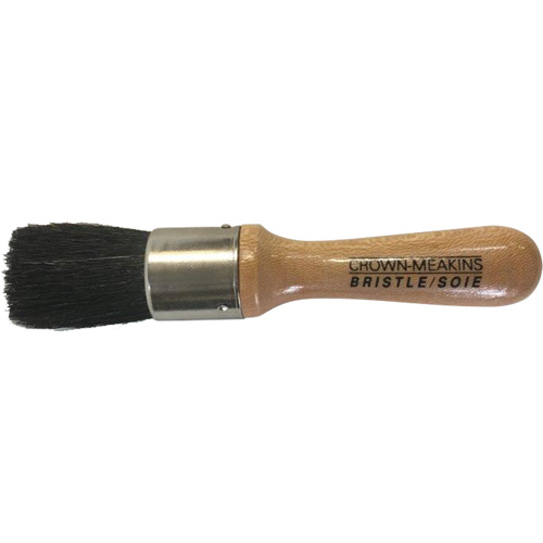 Stencil Brush, Natural Bristles, Wood Handle, 1" Width Les Fournitures Industrielles Méga