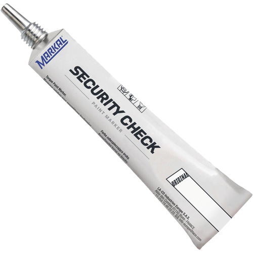 Security Check Paint Marker, 1.7 oz., Tube, White Les Fournitures Industrielles Méga