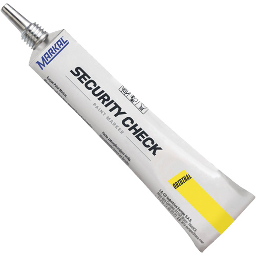 Security Check Paint Marker, 1.7 oz., Tube, Yellow Les Fournitures Industrielles Méga