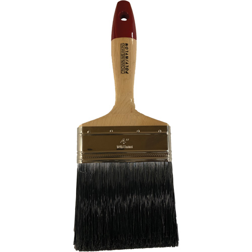 Paint Brush, Poly/Nylon, Wood Handle, 4" Width Les Fournitures Industrielles Méga