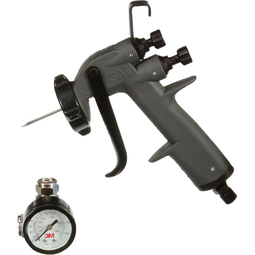 Pistolet pulv&eacute;risateur industriel performant, Entr&eacute;e d'air 1/4" NPT, 13 pi³/min, Capacit&eacute; Sans r&eacute;servoir, 145 PSI Les Fournitures Industrielles Méga
