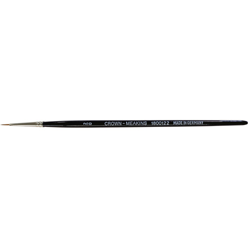Round Artist Brush, #2/0 Brush Width, Synthetic, Wood Handle Les Fournitures Industrielles Méga