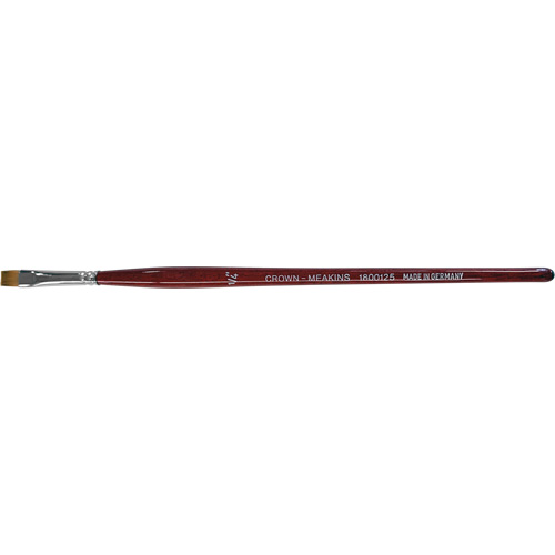 Flat Artist Brush, 1/4" Brush Width, Synthetic, Wood Handle Les Fournitures Industrielles Méga