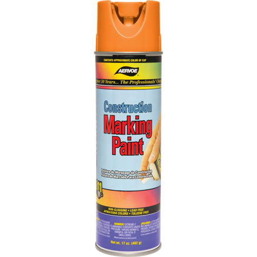 Construction Marking Paint, 17 oz., Aerosol Can Les Fournitures Industrielles Méga