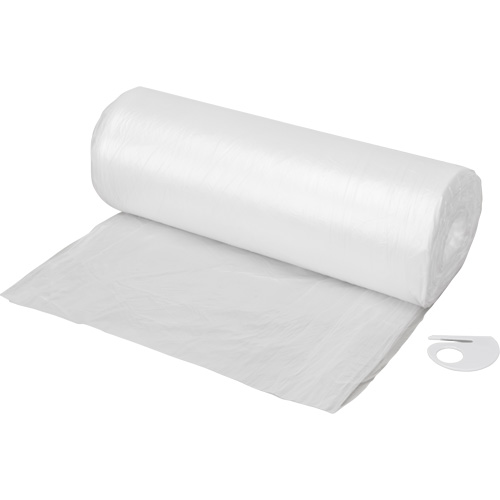 Drop sheet, 400' L x 9' W, Plastic Les Fournitures Industrielles Méga
