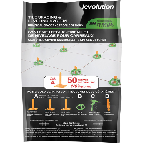 Miracle Sealants&reg; Levolution Universal Spacer Les Fournitures Industrielles Méga
