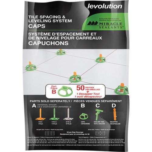 Miracle Sealants&reg; Levolution Universal Caps Les Fournitures Industrielles Méga
