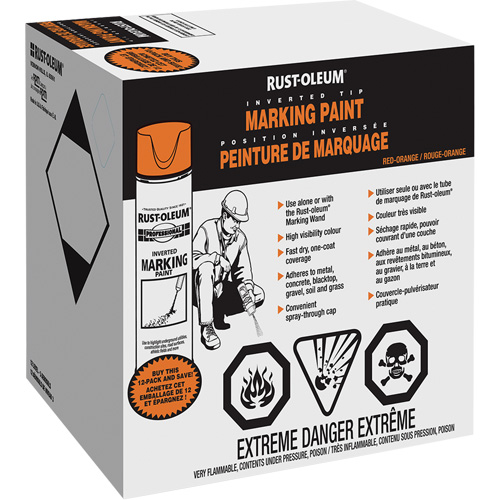 Inverted Marking Paint Spray, Aerosol Can Les Fournitures Industrielles Méga