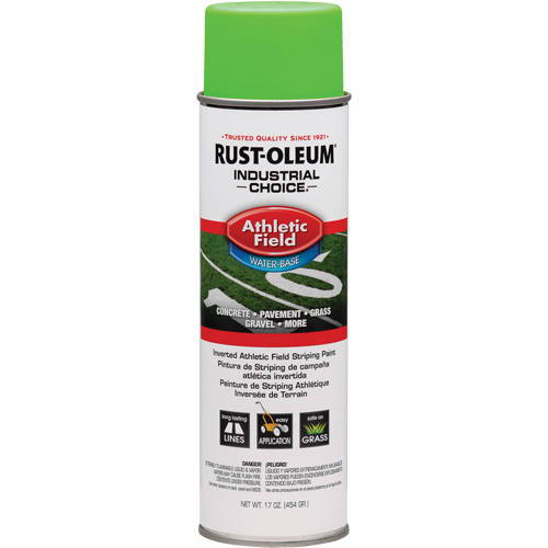 Peinture pour traçage de ligne pour terrain de gymnastique Industrial Choice AF1600, Vert, Canette a&eacute;rosol Les Fournitures Industrielles Méga