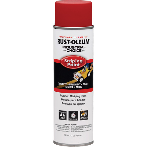 Peinture pour traçage de ligne &agrave; l'envers du syst&egrave;me S1600, Rouge, Canette a&eacute;rosol Les Fournitures Industrielles Méga