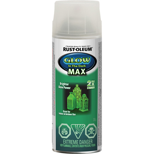 Specialty Glow-in-the-Dark Max Paint, Aerosol Can, Clear Les Fournitures Industrielles Méga
