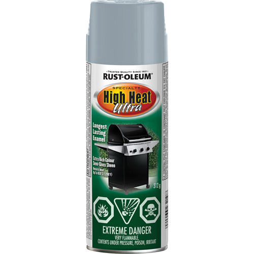 Specialty High Heat Ultra Enamel Spray Paint, Aerosol Can, Silver Les Fournitures Industrielles Méga