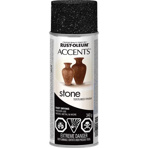 Accents&reg; Stone Creations Spray Paint, Aerosol Can, Black Granite Les Fournitures Industrielles Méga