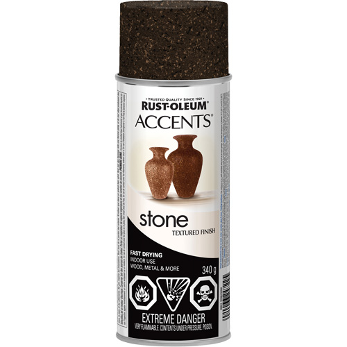 Accents&reg; Stone Creations Spray Paint, Aerosol Can, Mineral Brown Les Fournitures Industrielles Méga
