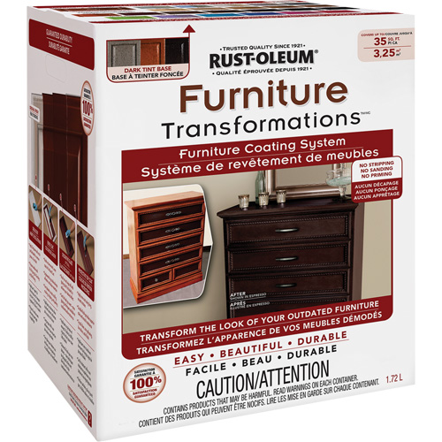 Syst&egrave;me de rev&ecirc;tement de meubles Furniture Transformations, 1,72 L, Trousse, Base &agrave; teinter Les Fournitures Industrielles Méga