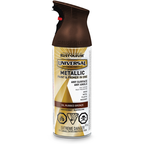 Universal&reg; Spray Paint, Oil Rubbed Bronze, Metallic, Aerosol Can Les Fournitures Industrielles Méga
