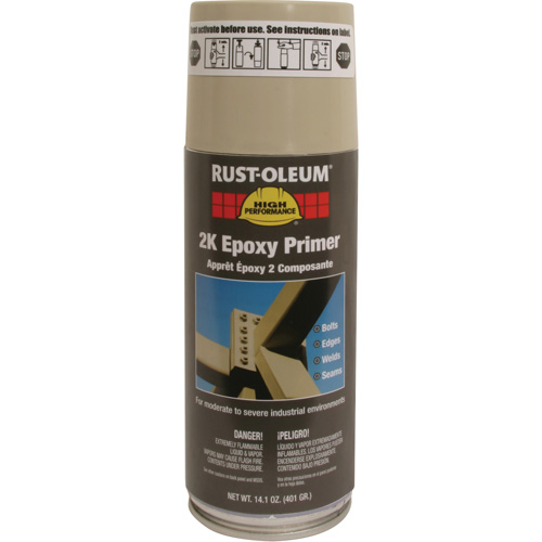 Appr&ecirc;t &eacute;poxydique 2K &agrave; haute performance en a&eacute;rosol du syst&egrave;me V2300, Beige, 14 oz, Canette a&eacute;rosol Les Fournitures Industrielles Méga