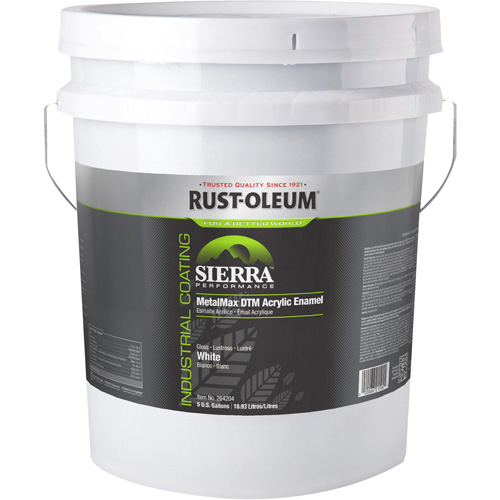 &eacute;mail acrylique DTM Sierra Performance MetalMax Plus, 5 gal., Seau, Blanc Les Fournitures Industrielles Méga