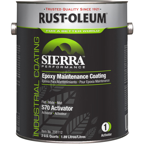 Activateur pour appr&ecirc;t acrylique &eacute;poxydique &agrave; base d'eau Sierra Performance S70/S71, Gallon, Blanc Les Fournitures Industrielles Méga