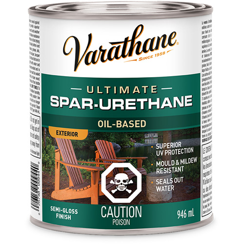Rev&ecirc;tement &agrave; fini diamant pour bois Varathane, 946 ml, Transparent, Semi-brillant Les Fournitures Industrielles Méga