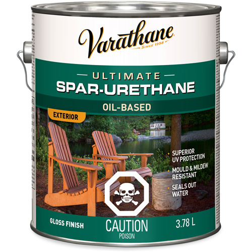 Varathane&reg; Diamond Outdoor Wood Finish, 3.78 L, Clear, Gloss Les Fournitures Industrielles Méga