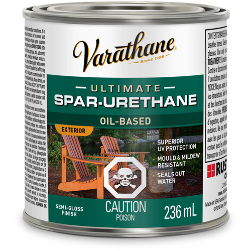 Fini diamant pour bois Varathane ext&eacute;rieur, 236 ml, Transparent, Semi-brillant Les Fournitures Industrielles Méga