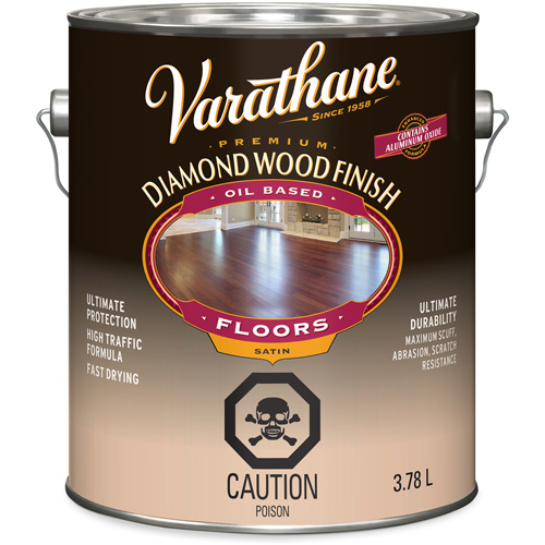 Varathane&reg; Diamond Wood Finish Floors Coating, 3.78 L, Clear, Satin Les Fournitures Industrielles Méga