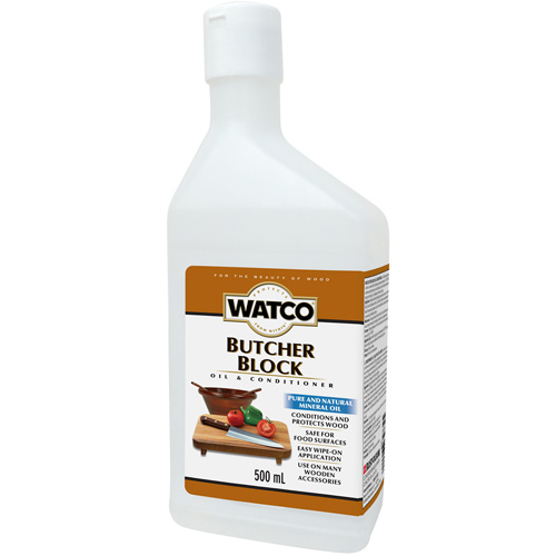 Watco&reg; Butcher Block Oil & Wood Conditioner, 473 ml, Clear, Transparent Les Fournitures Industrielles Méga