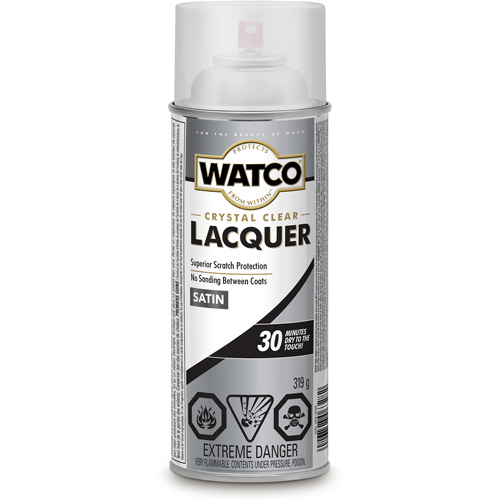 Watco&reg; Lacquer Wood Finish, 319 g, Clear, Satin Les Fournitures Industrielles Méga