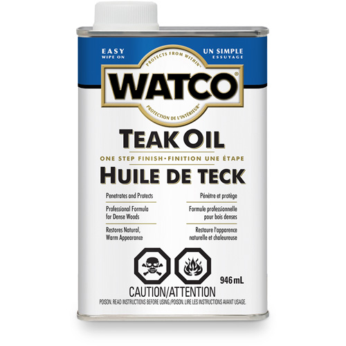 Watco&reg; Teak Oil, 946 ml, Clear, Transparent Les Fournitures Industrielles Méga