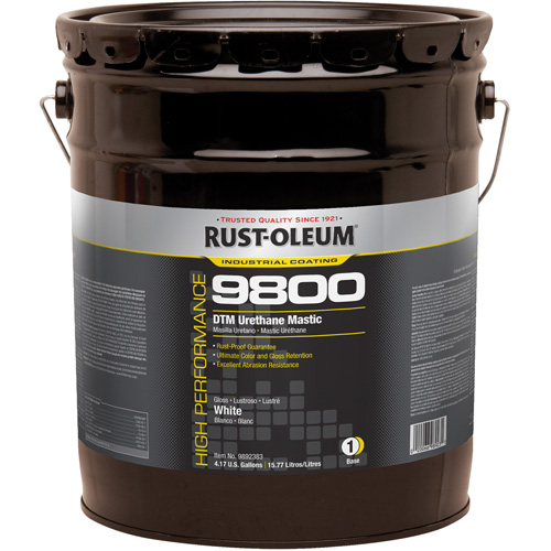 Syst&egrave;me de mastic &agrave; lur&eacute;thane 9800 DTM, 5 gal., Blanc, Tr&egrave;s brillant Les Fournitures Industrielles Méga