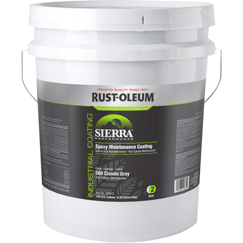 Sierra Performance S40 Floor Coating Base Component, 5 gal., Water-Based, High-Gloss, Grey Les Fournitures Industrielles Méga