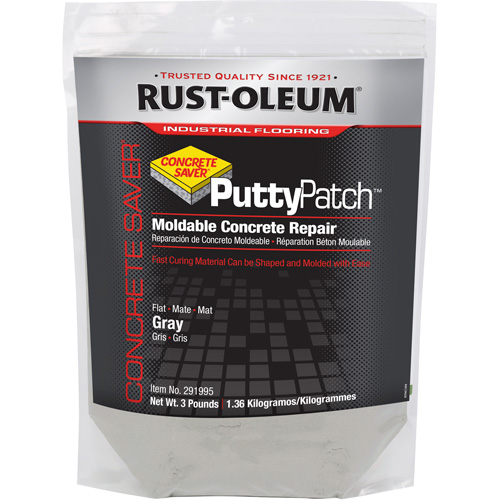 Mat&eacute;riau de ragr&eacute;age Concrete Saver Putty Patch, Sac, Gris Les Fournitures Industrielles Méga