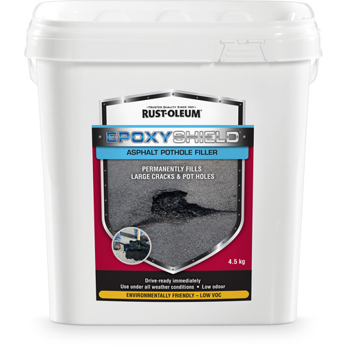 Remplisseur de nids-de-poule dasphalte EpoxyShield, Seau, Noir Les Fournitures Industrielles Méga