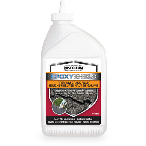 Mat&eacute;riau de remplissage de fissures caoutchout&eacute; de qualit&eacute; sup&eacute;rieure EpoxyShield, Bouteille, Noir Les Fournitures Industrielles Méga