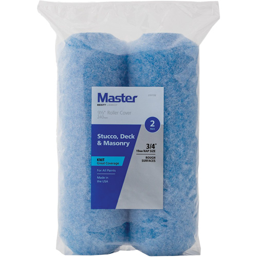 Master Textured Walls Roller Cover, 19 mm (3/4") Nap, 240 mm (9-1/2") L Les Fournitures Industrielles Méga
