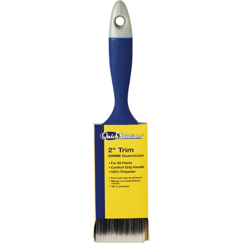 Quick Solutions Trim Brush, Polyester, Plastic Handle, 2" Width Les Fournitures Industrielles Méga