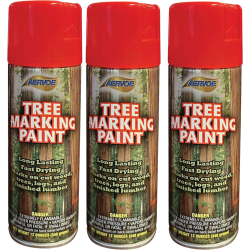 Aervoe 690 Fluorescent Tree Marking Paint, Fluorescent Red, 16 oz. Les Fournitures Industrielles Méga