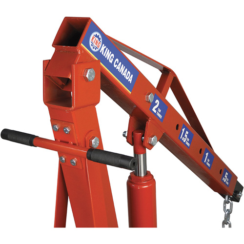 Grues d'atelier escamotables de 2 tonnes, Capacit&eacute; 4000 lb (2 tonnes) Les Fournitures Industrielles Méga