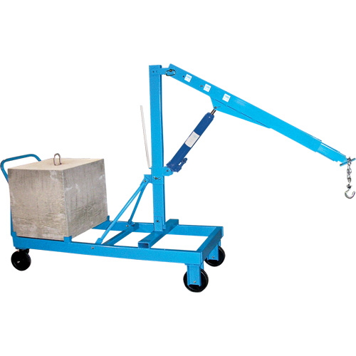 Floor Cranes - Reverse Boom, 8' Lift, 1000 lbs. (0.5 tons), 57" Arm, 78" H Les Fournitures Industrielles Méga