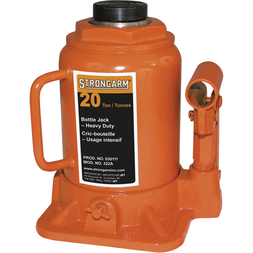 322A Cric-bouteille, 20 tonne(s), 14-3/4" Hauteur &eacute;lev&eacute;e Les Fournitures Industrielles Méga
