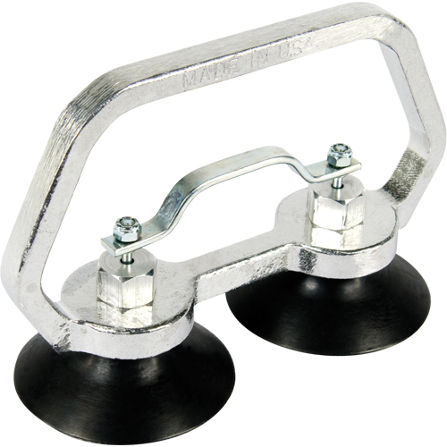 Appareils &agrave; ventouses - Ventouse double industrielle, 30 lb Capacit&eacute;, 3", Barre &agrave; tirer, 7" Longueur de la manche Les Fournitures Industrielles Méga