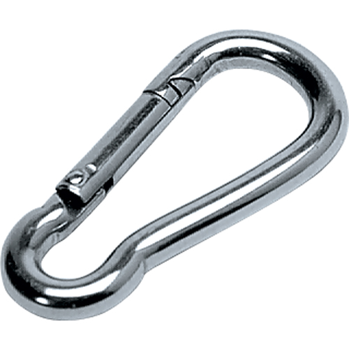 Zinc Plated Snap Hook, 260 lbs. (0.13 tons) Working Load Limit, 1/4" Size, 3/8" Eye Les Fournitures Industrielles Méga