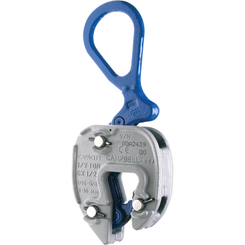 Brides de levage GX, 6000 lb (3 tonnes) Charge d'utilisation max., 1/16" - 1" Ouverture des m&acirc;choires Les Fournitures Industrielles Méga