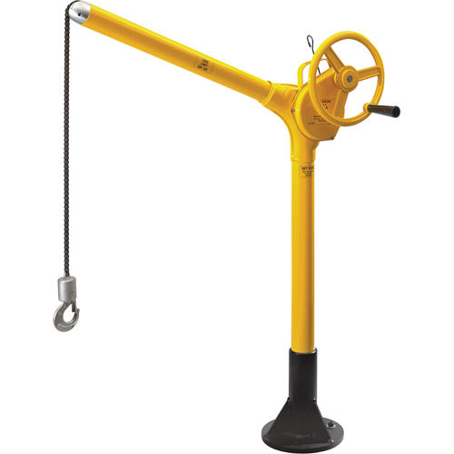 Tall Industrial Lifting Device with Bolt-Down Base, 500 lbs. (0.25 tons) Capacity Les Fournitures Industrielles Méga