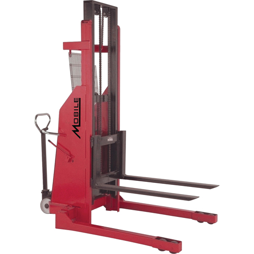 Hydraulic Stacker, Electric Operated, 1500 lbs. Capacity, 144" Max Lift Les Fournitures Industrielles Méga