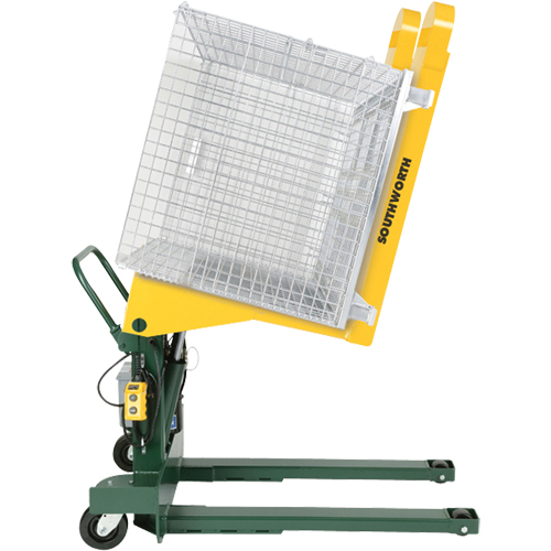 Basculeurs hydrauliques portable E-Z Reach, Bascule 85°, Capacit&eacute;e 2000 lb, 40" lo x 24-1/2" la Les Fournitures Industrielles Méga