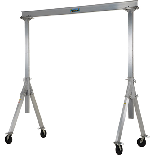 Adjustable Aluminum Gantry Crane, 10' L, 2000 lbs. (1 tons) Capacity Les Fournitures Industrielles Méga