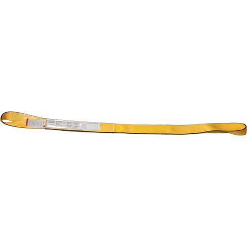 Nylon Slings, Single Ply, Twisted Eye, Type 4, 3" W x 3' L, 4700 lbs. Vertical Load Limit Les Fournitures Industrielles Méga