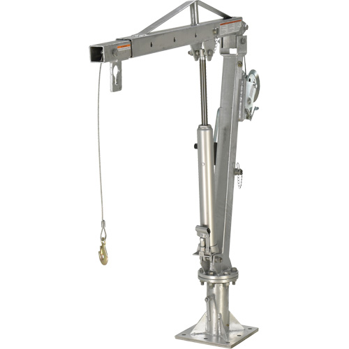 Grue &agrave; fl&egrave;che pour camion actionn&eacute;e par treuil, Capacit&eacute; de 1000 lb (0,5 tonne), Limite de 97" Les Fournitures Industrielles Méga